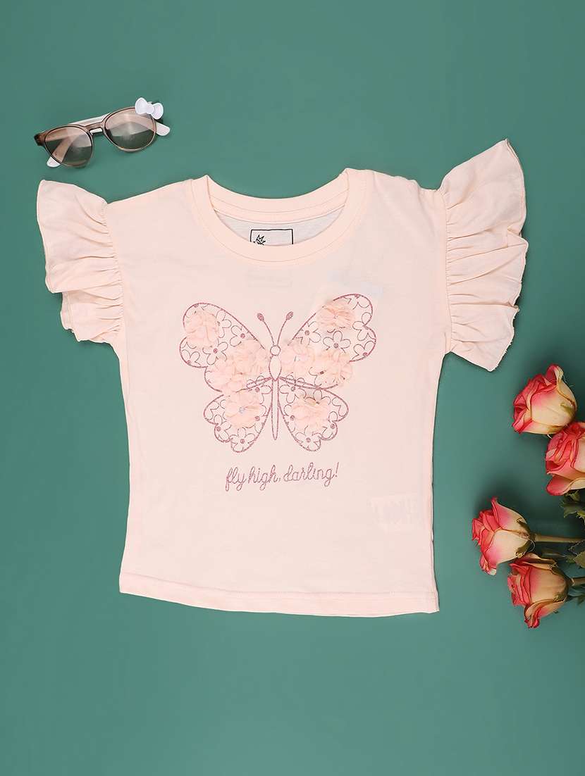 pink cotton blend tshirt