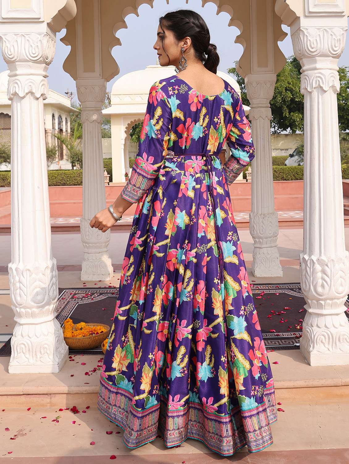 women purple kurta pant set - 22456848 -  Standard Image - 3