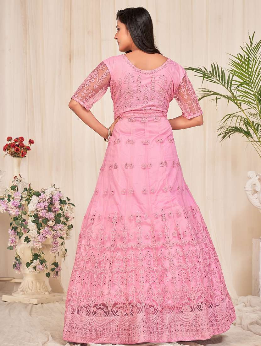 women pink kurta pant set - 22456854 -  Standard Image - 3