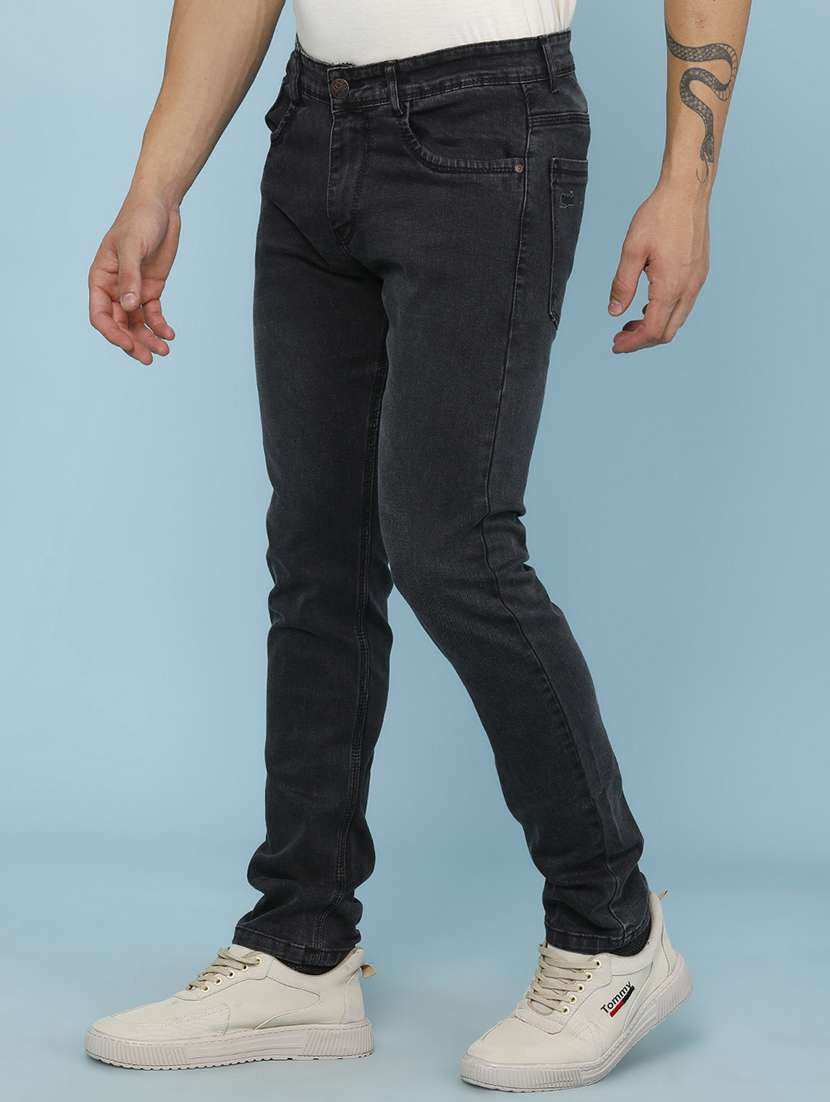 Men Washed Mid Rise Slim Fit Jeans - 22456868 -  Standard Image - 3