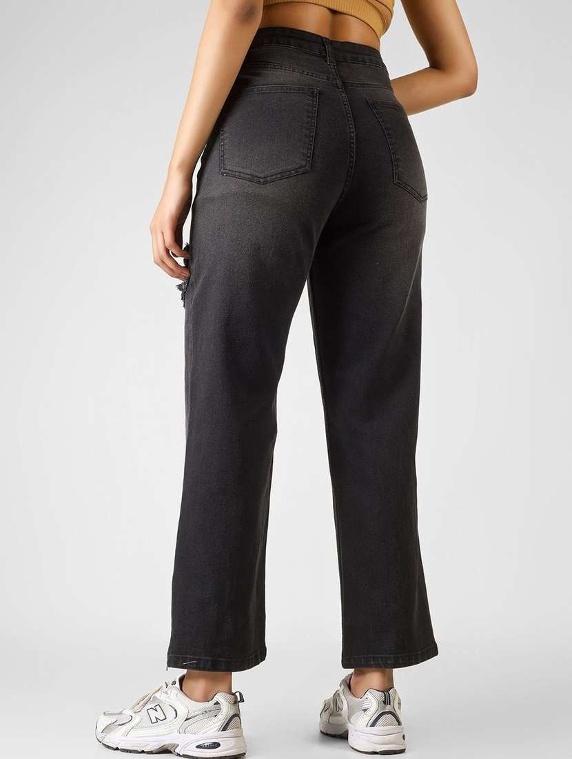 women black denim jeans - 22456903 -  Standard Image - 3