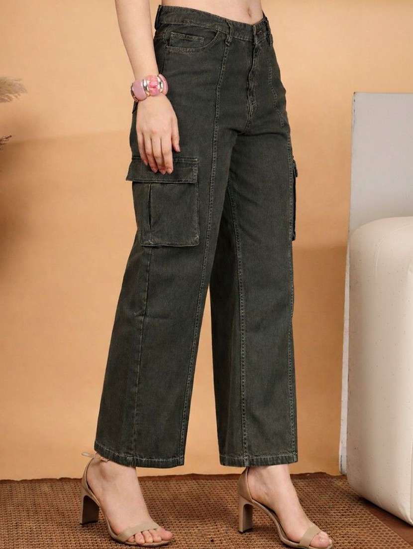 women green denim jeans - 22456904 -  Standard Image - 3
