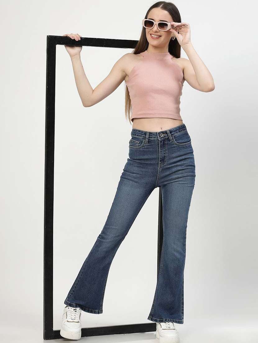 women  blue denim jeans - 22456909 -  Standard Image - 5
