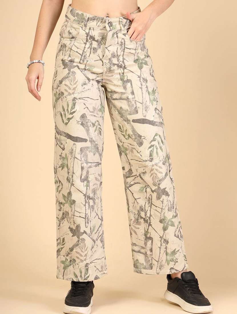 women beige denim jeans