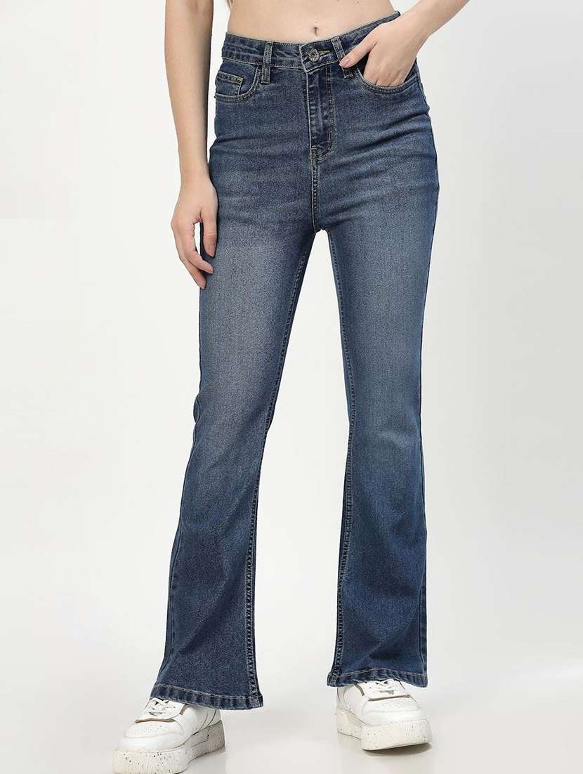 women blue denim jeans
