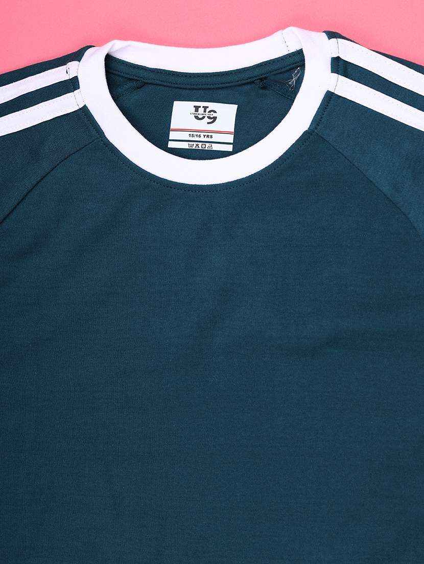 boys tapered round neck short sleeves t-shirt - 22456947 -  Standard Image - 3