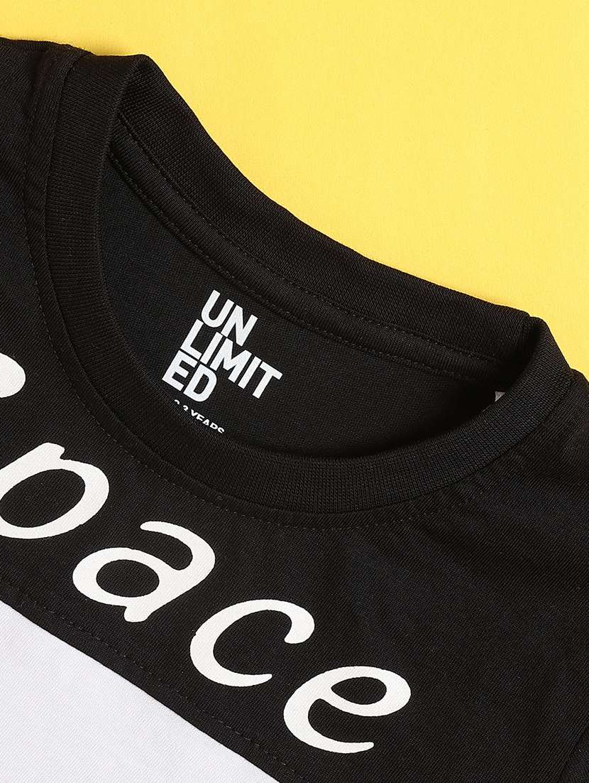 boys colourblocked round neck t-shirt - 22457037 -  Standard Image - 3