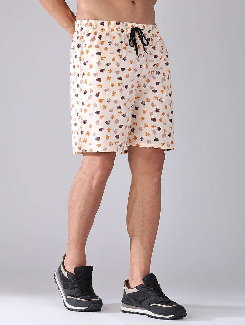 men printed mid rise regular fit shorts - 22457089 -  Standard Image - 3