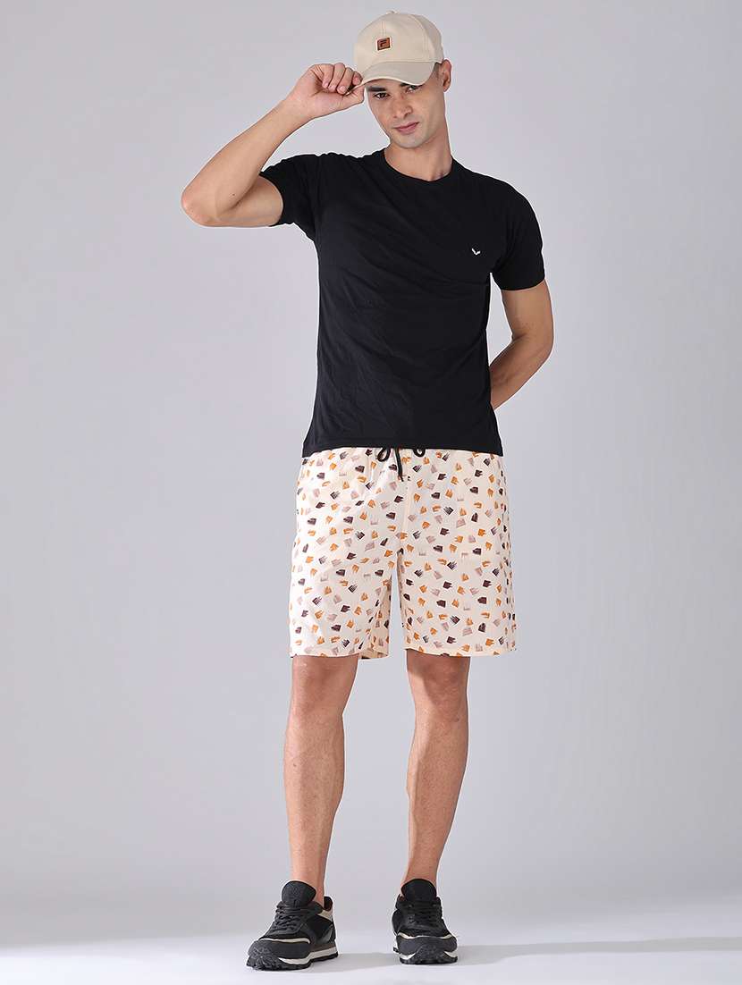 men printed mid rise regular fit shorts - 22457089 -  Standard Image - 5