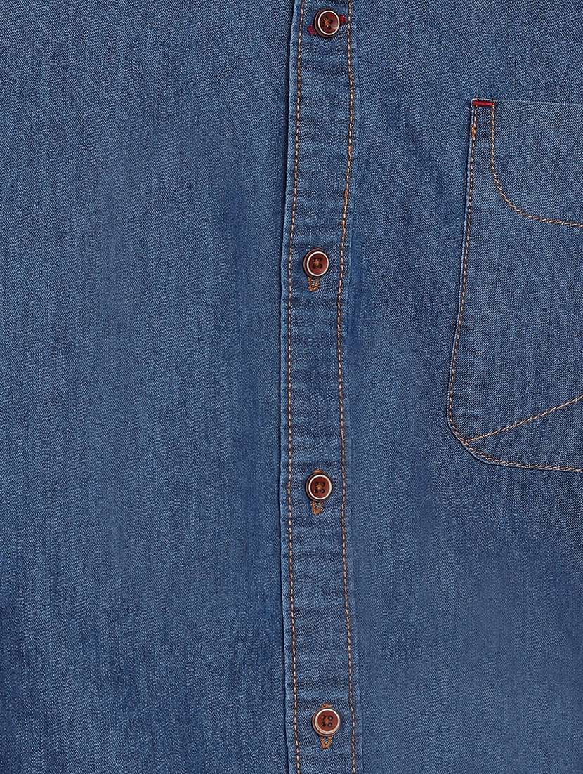 Men Solid Long Sleeve Regular Fit Casual Shirt - 22457135 -  Standard Image - 5