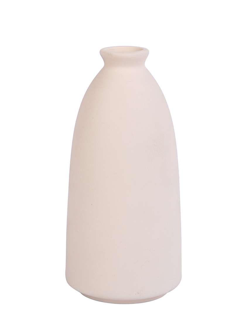 beige textured glass flower vase - 22457253 -  Standard Image - 3