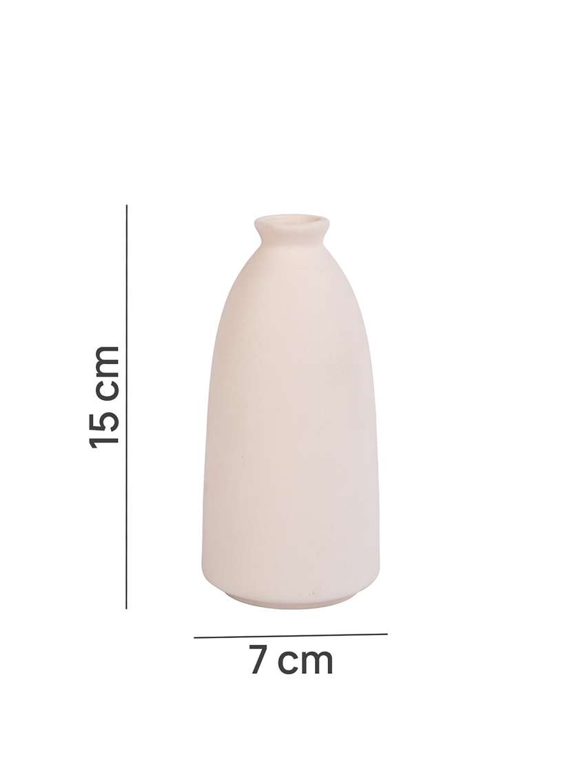 beige textured glass flower vase - 22457253 -  Standard Image - 5