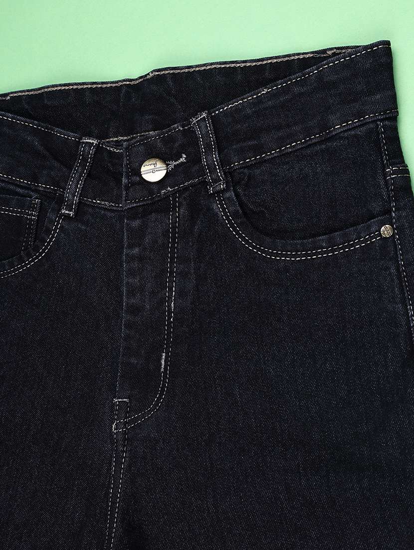 girls solid mid rise wide leg jeans - 22457500 -  Standard Image - 3