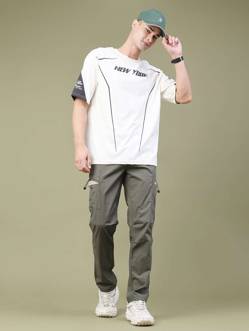men solid mid rise relaxed fit cargo - 22457590 -  Standard Image - 5