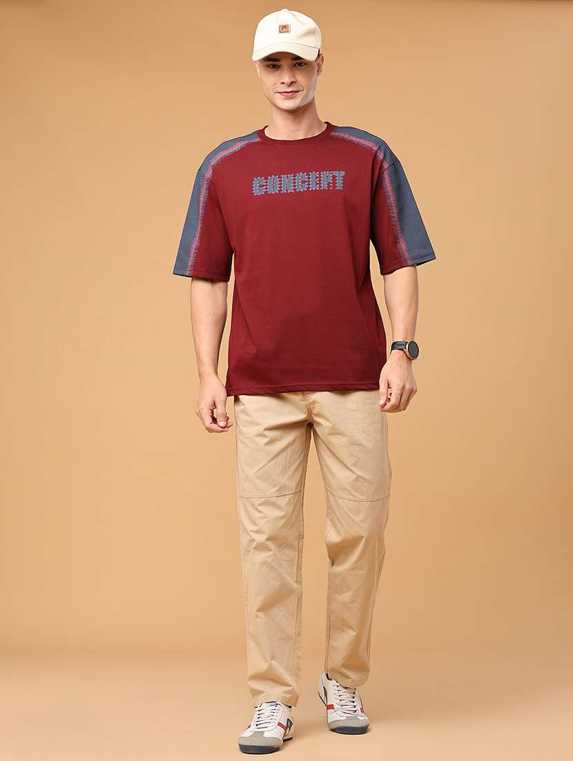 men solid mid rise regular fit trouser - 22457631 -  Standard Image - 5