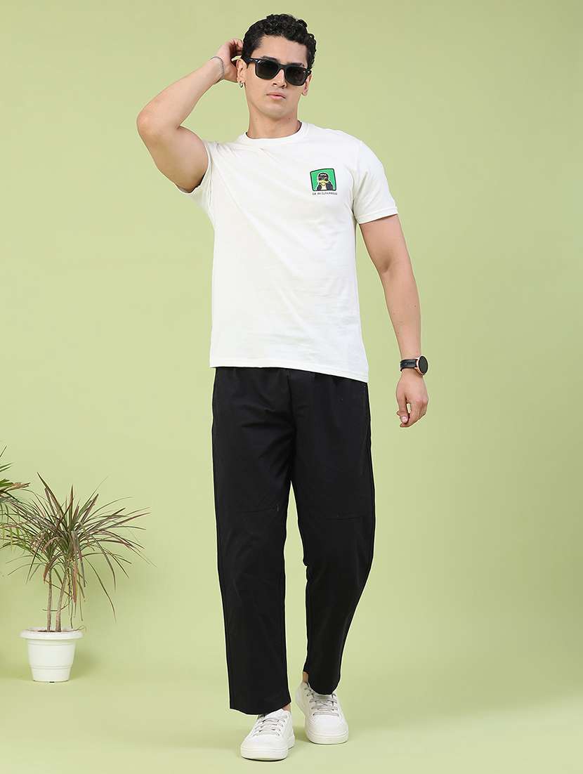 men solid mid rise flat front trouser - 22457635 -  Standard Image - 5