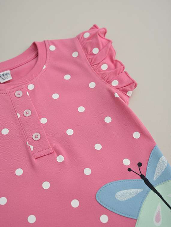 girls pink cotton top - 22457668 -  Standard Image - 3