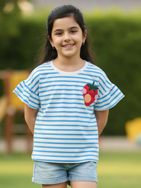 girls white cotton tops top