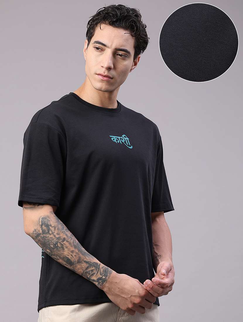 men printed short sleeve oversized t-shirt - 22457740 -  Standard Image - 3