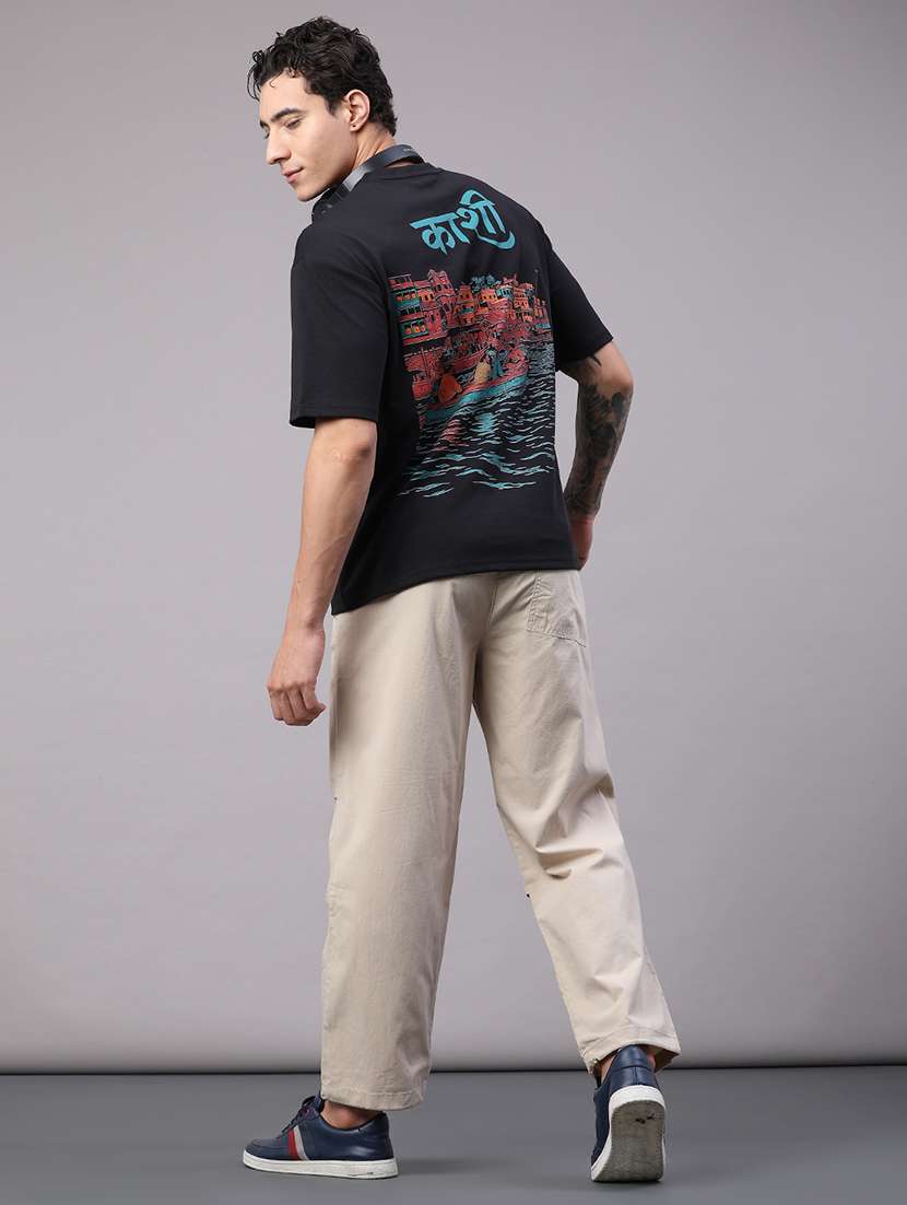 men printed short sleeve oversized t-shirt - 22457740 -  Standard Image - 5