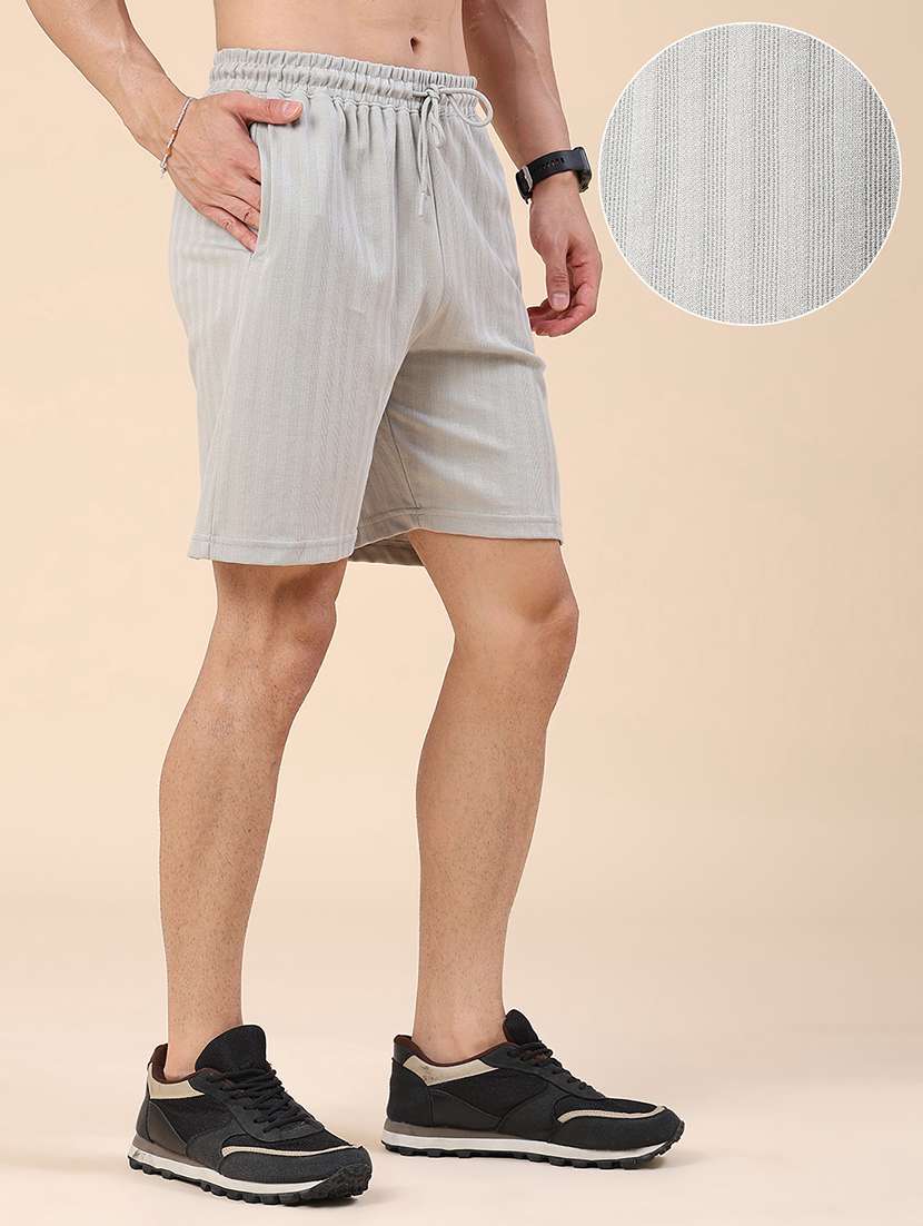 men self design mid rise regular fit shorts - 22457750 -  Standard Image - 3