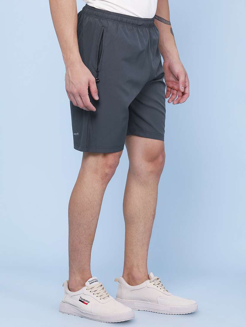 men solid mid rise regular fit sport shorts - 22457755 -  Standard Image - 3