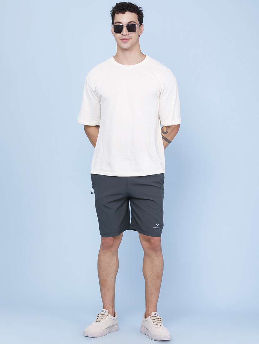 men solid mid rise regular fit sport shorts - 22457755 -  Standard Image - 5