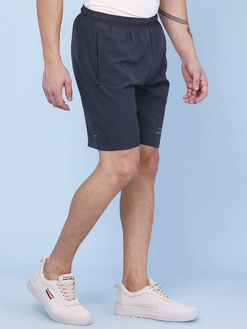 men solid mid rise regular fit sport shorts - 22457756 -  Standard Image - 3