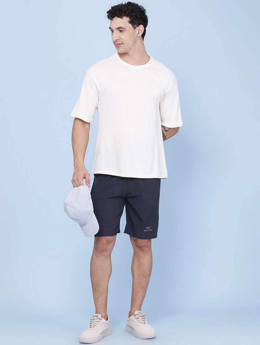 men solid mid rise regular fit sport shorts - 22457756 -  Standard Image - 5