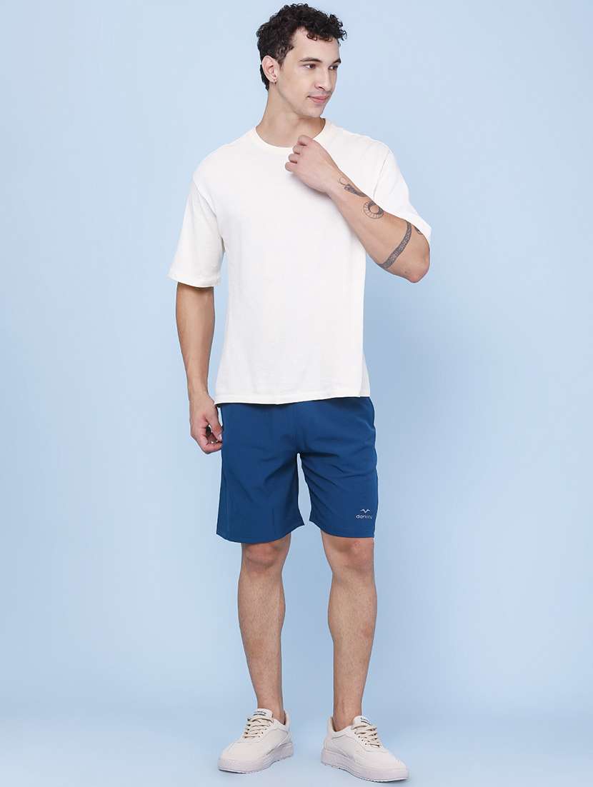 men solid mid rise regular fit sport shorts - 22457758 -  Standard Image - 5