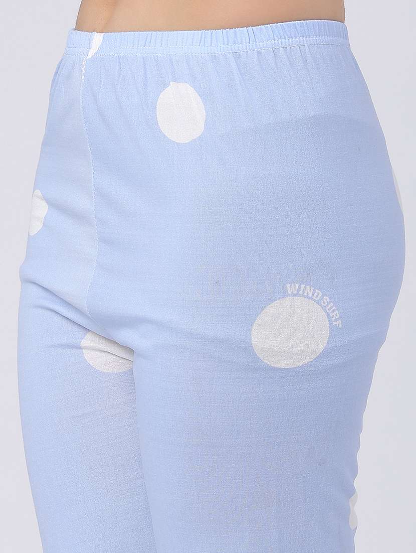 women printed round neck top and shorts set - 22457777 -  Standard Image - 5