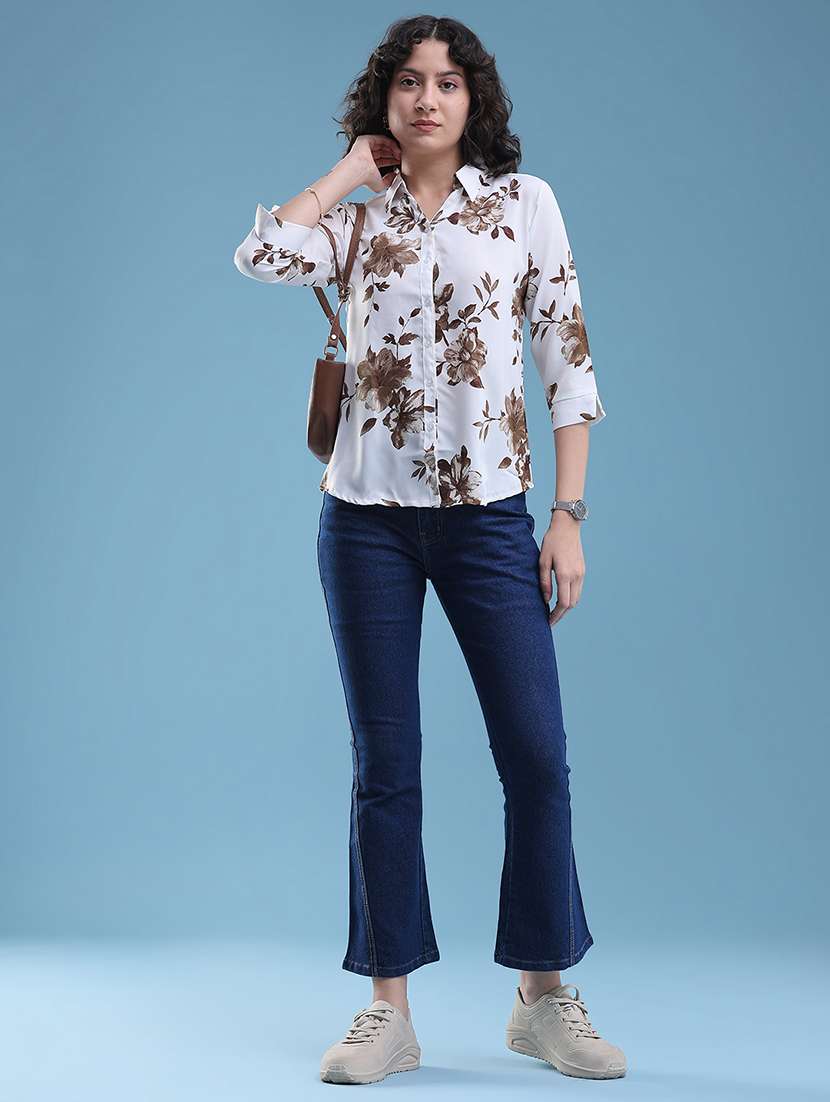 women printed collared regular shirt - 22457997 -  Standard Image - 5