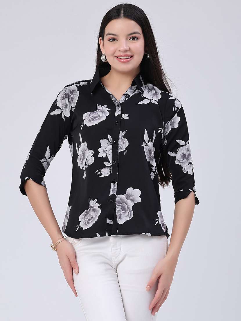 women printed collared regular shirt - 22458000 -  Standard Image - 3