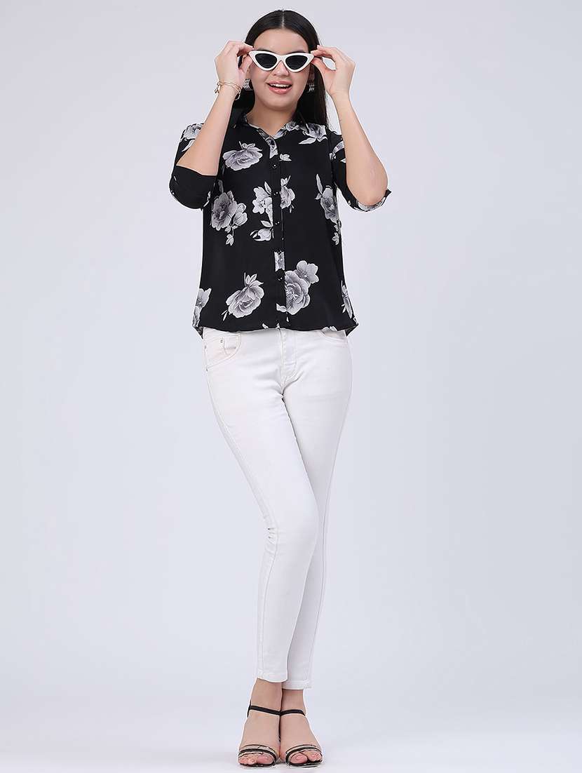 women printed collared regular shirt - 22458000 -  Standard Image - 5