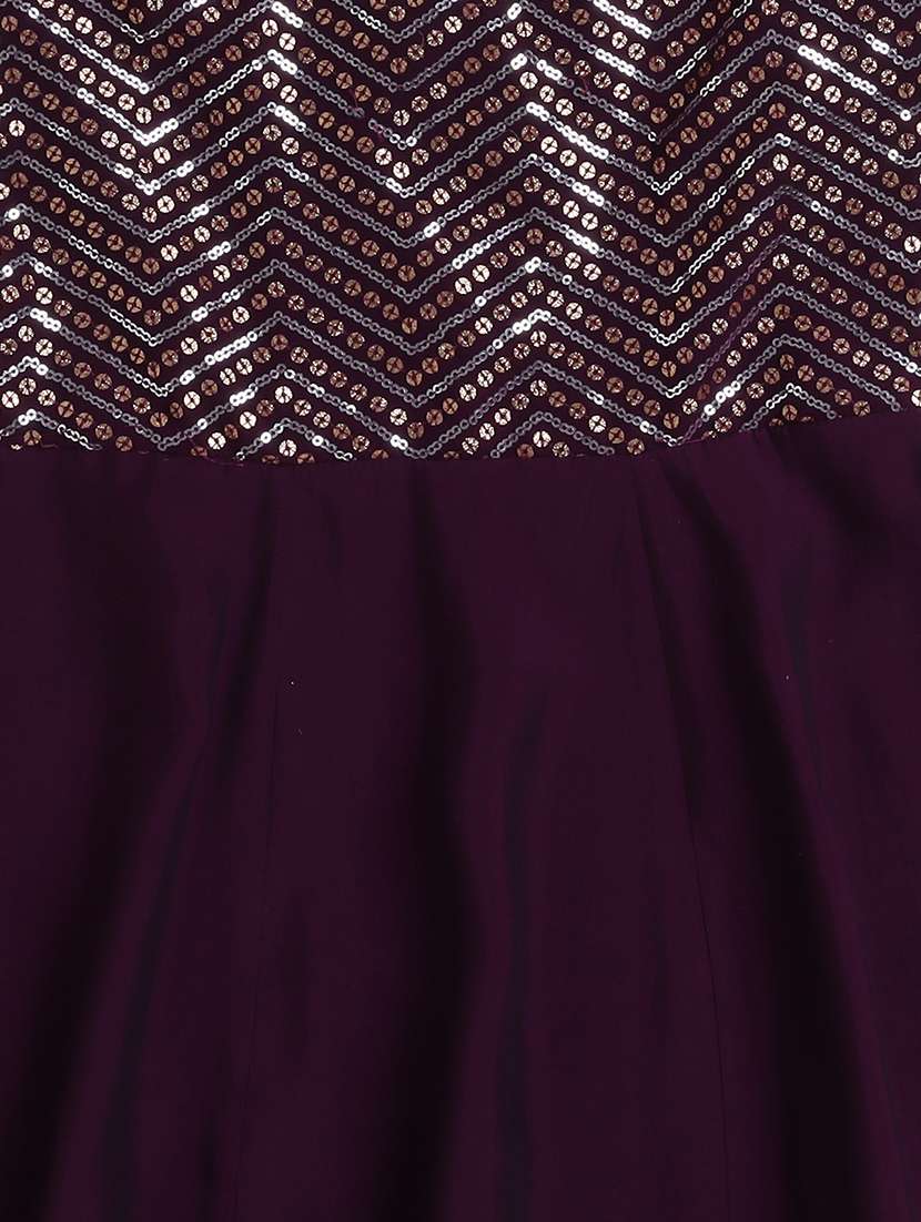 girls purple polyester a-line dress - 22458148 -  Standard Image - 3