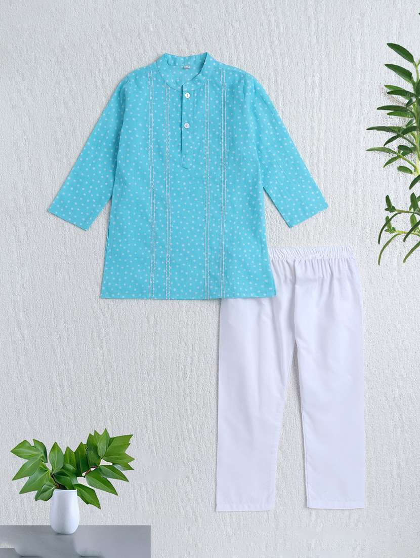 kids cotton kurta sets 