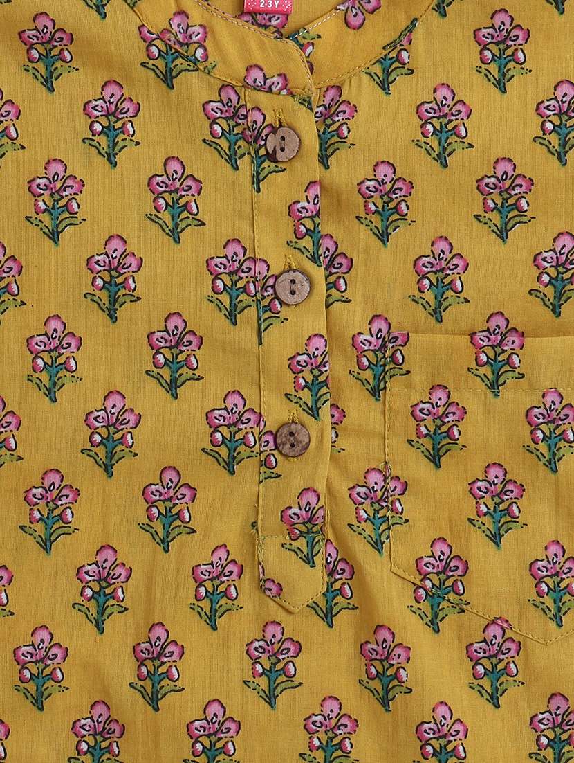 boys yellow cotton kurta sets kurtas & kurta set - 22458215 -  Standard Image - 3