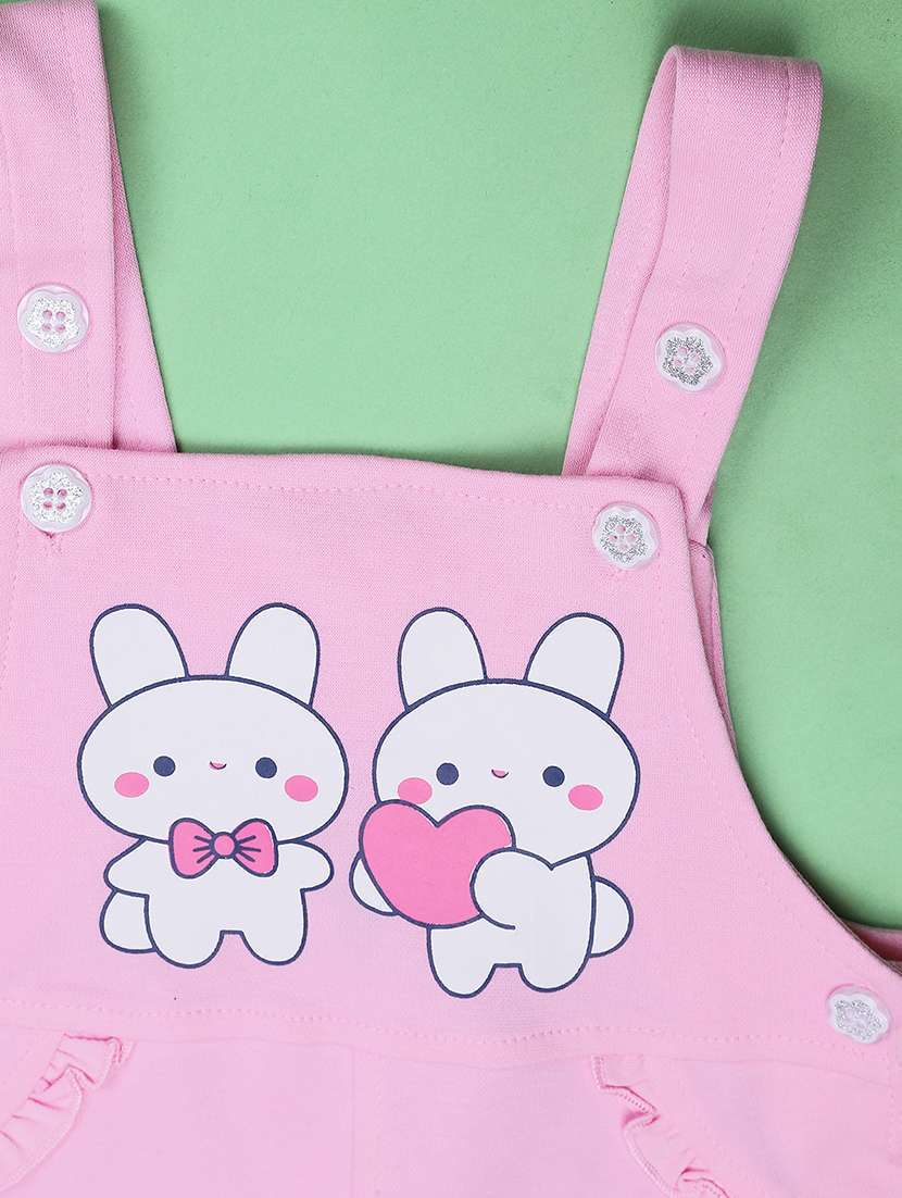 Kids Printed Long Sleeves Top And Dungaree Set - 22458382 -  Standard Image - 5