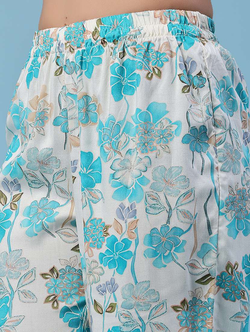 women printed three quarter sleeves ethnic co-ord set - 22458654 -  Standard Image - 5