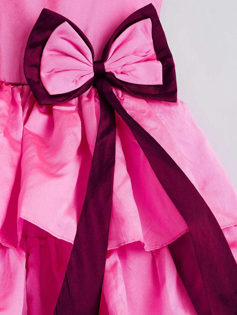 girls pink polyester tiered dress dress - 22458656 -  Standard Image - 3