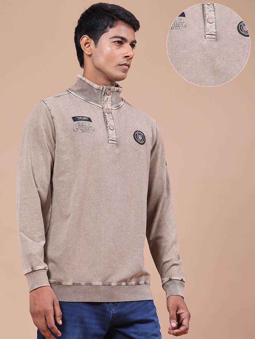 Men Solid Long Sleeves Regular Fit T-shirt - 22459366 -  Standard Image - 3