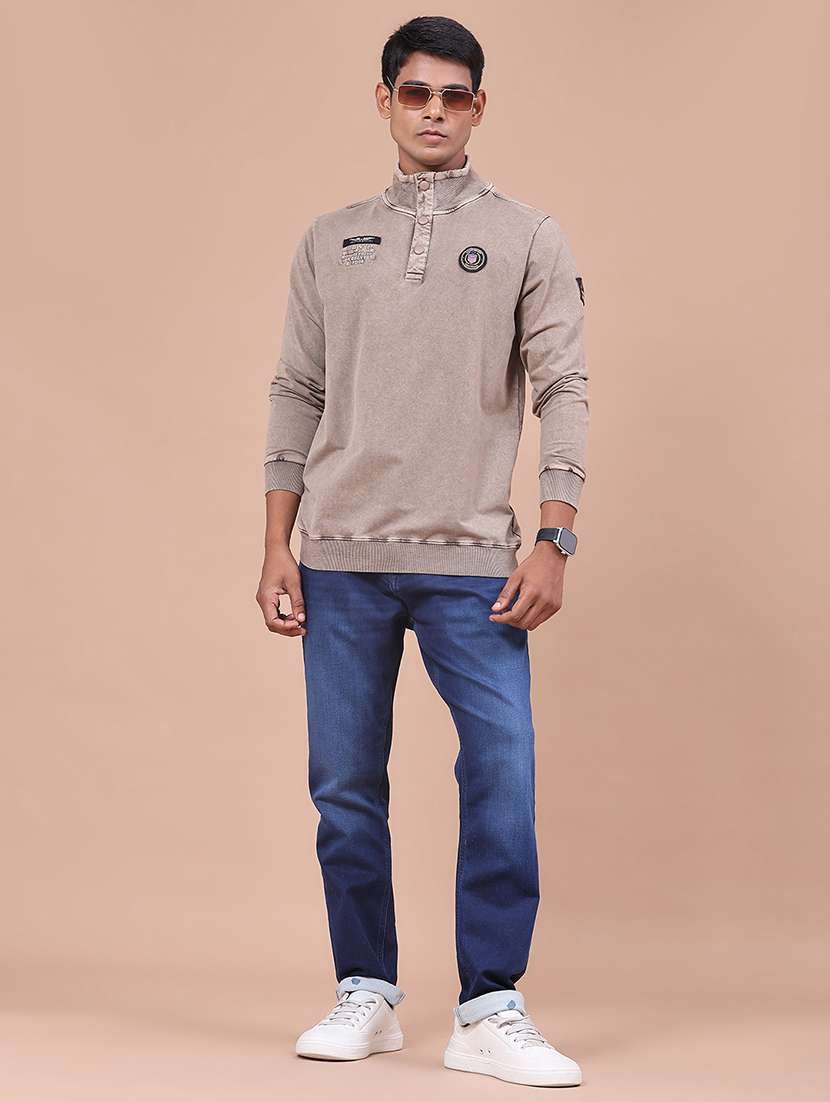Men Solid Long Sleeves Regular Fit T-shirt - 22459366 -  Standard Image - 5