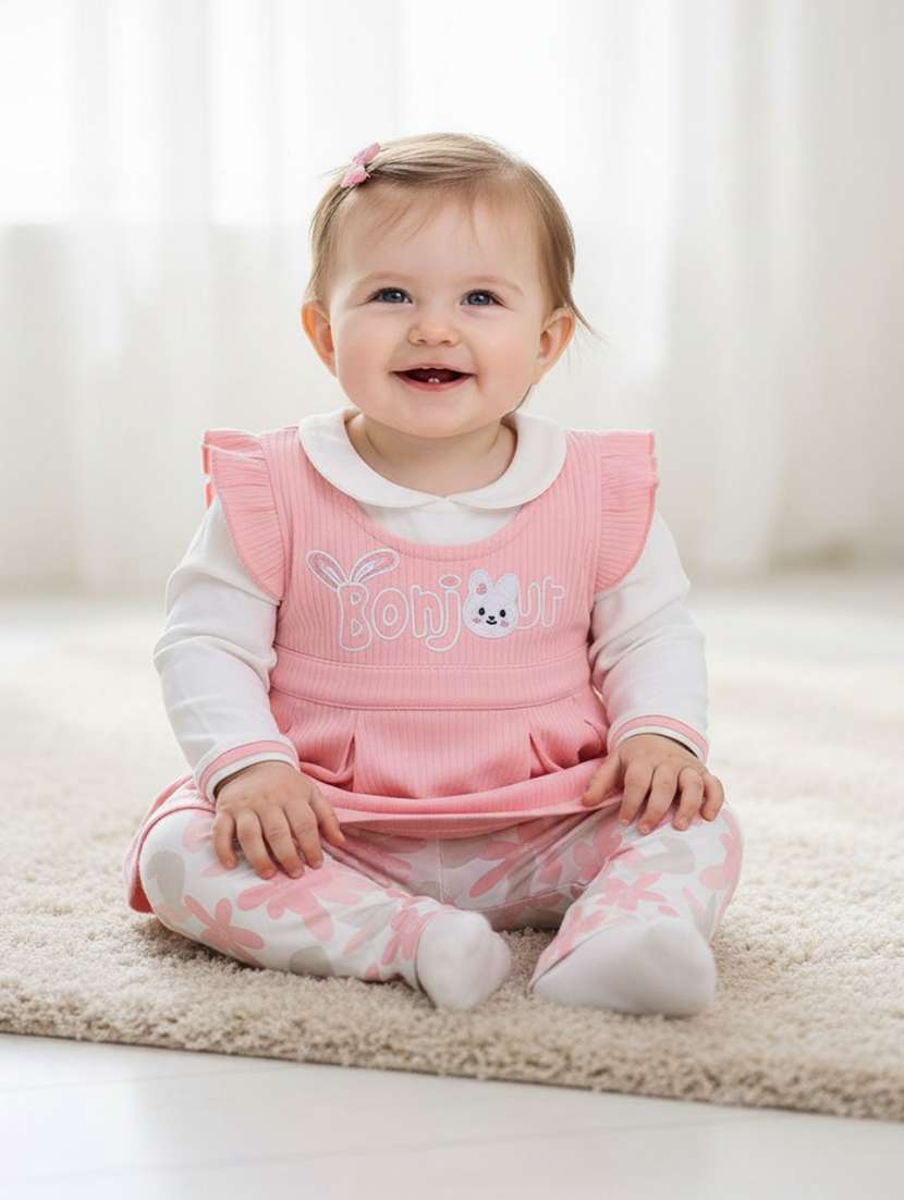 kids printed long sleeves full length set