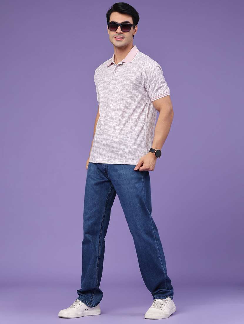 Men Printed Short Sleeve Regular Fit Polo T-shirt - 22459678 -  Standard Image - 5