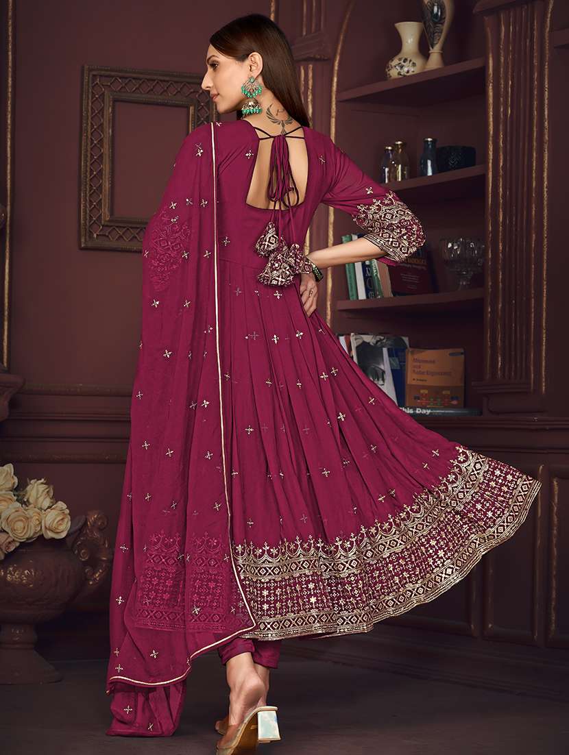 women solid with work unstitched suit - 22459984 -  Standard Image - 3