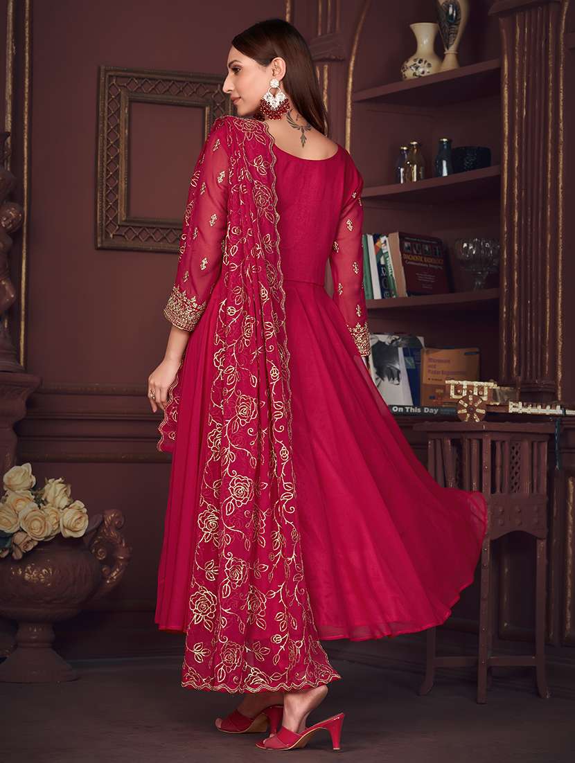 women solid with work unstitched suit - 22459990 -  Standard Image - 3