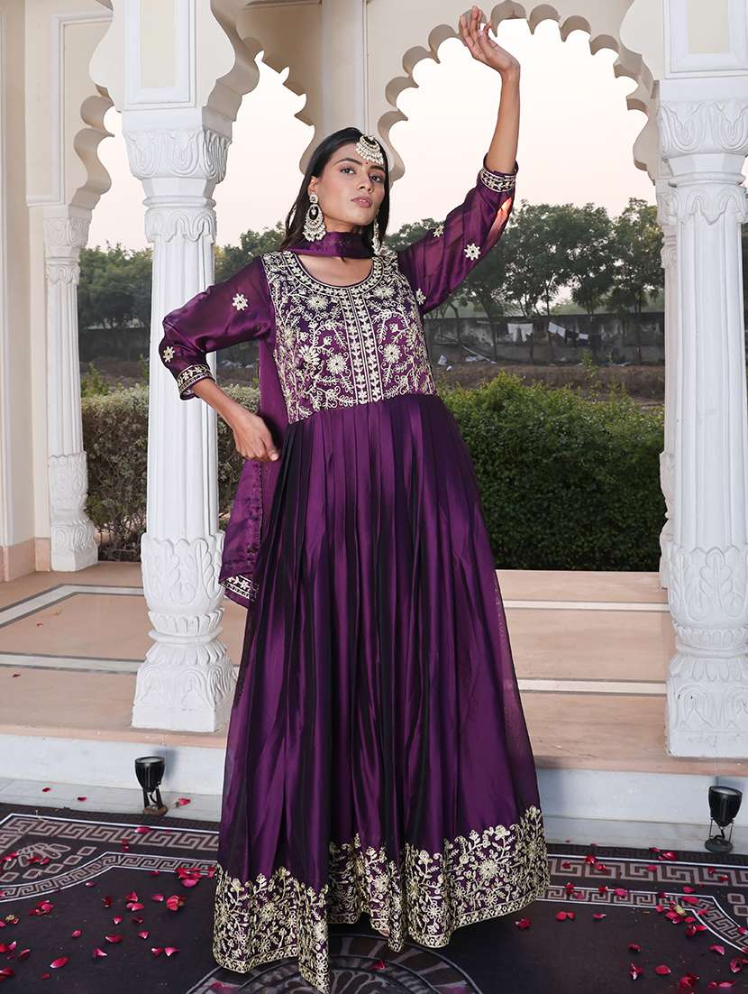 women solid with work unstitched suit - 22460006 -  Standard Image - 3