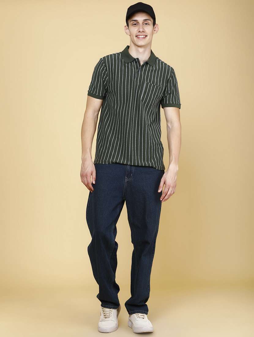 men self design short sleeves regular fit polo t-shirt - 22460206 -  Standard Image - 5
