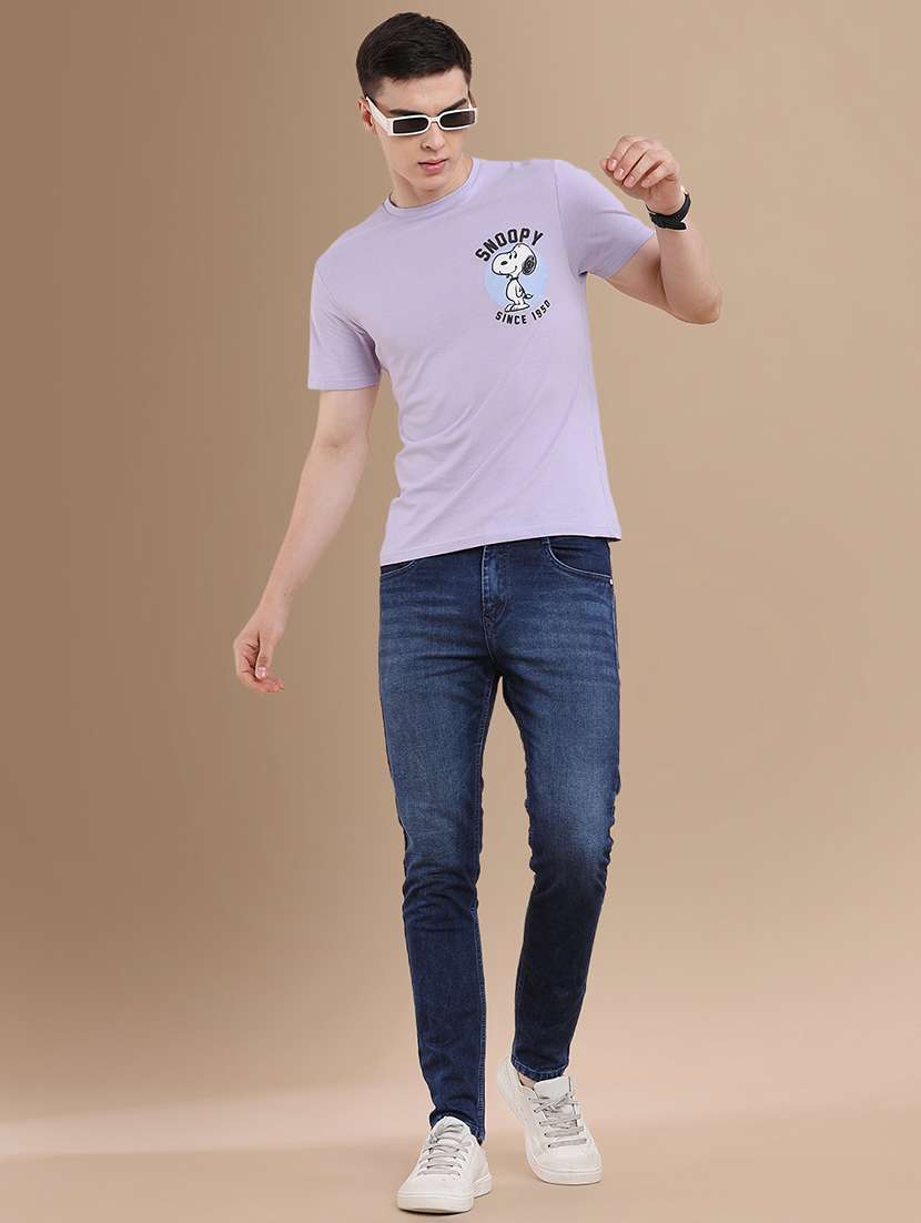 men washed mid rise full length skinny fit jeans - 22460221 -  Standard Image - 5