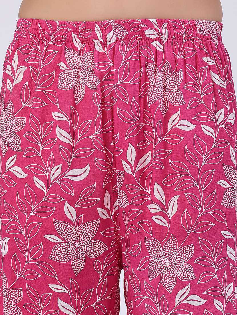 Women Floral Three Quarter Sleeve Ethnic Co-ord Set - 22460337 -  Standard Image - 5